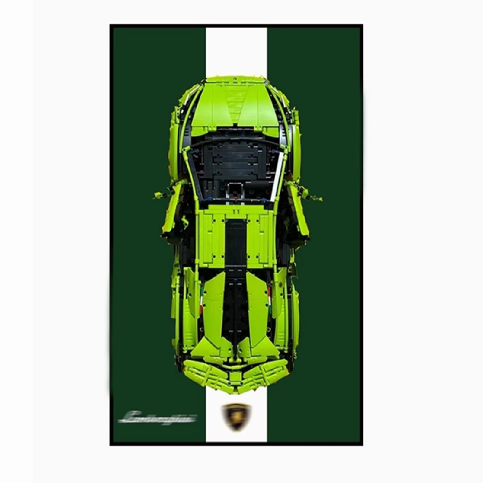 OYTOCLKU Display Wallboard for LEGO Technic Sián FKP 37 Racing Car 42115 - Acrylic