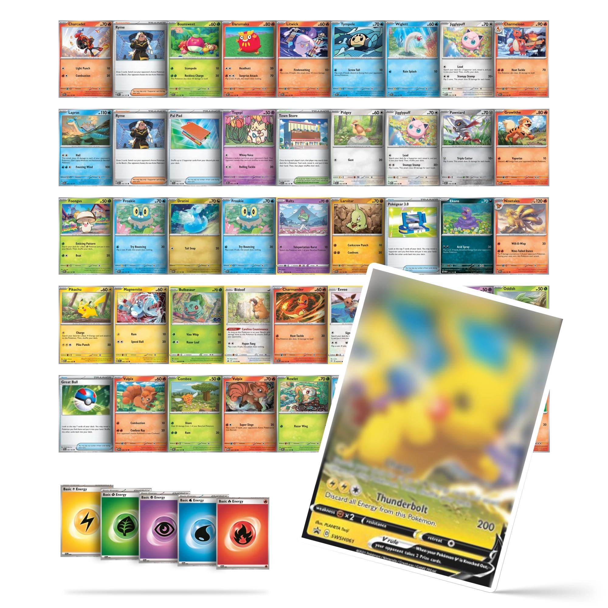Pokémon Pokemon Original Cards - English 50pcs