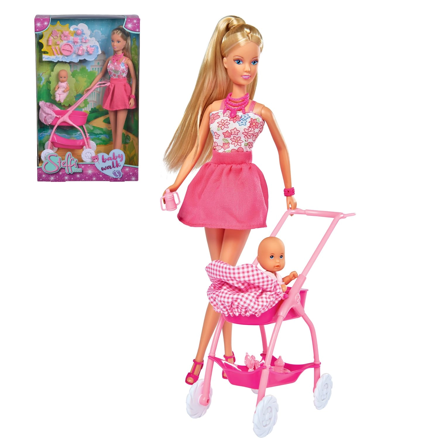 Wembley Baby Walk Doll Set - 29cm 15+ Accessories Pink Ages 3+