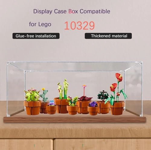 Acrylic Display Case - 15.74x7.87x7.87inches Wooden Base