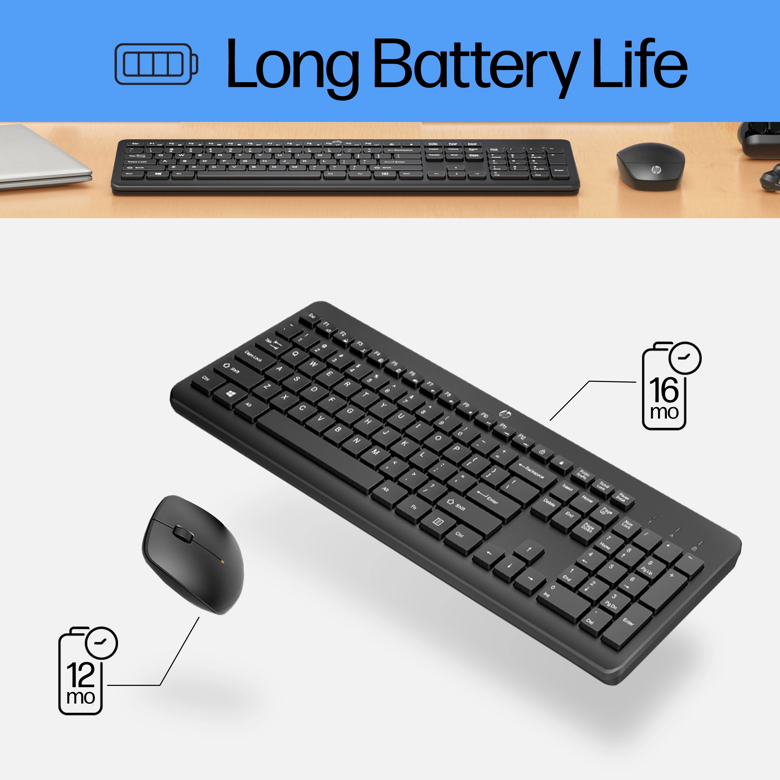 230 Wireless Mouse And Keyboard Combo Set - AR/EN Wireless