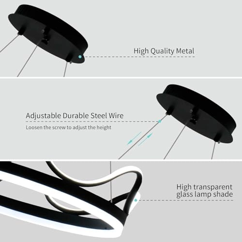 Crown LED Chandelier - 3000K–4000K–6000K Dimmable