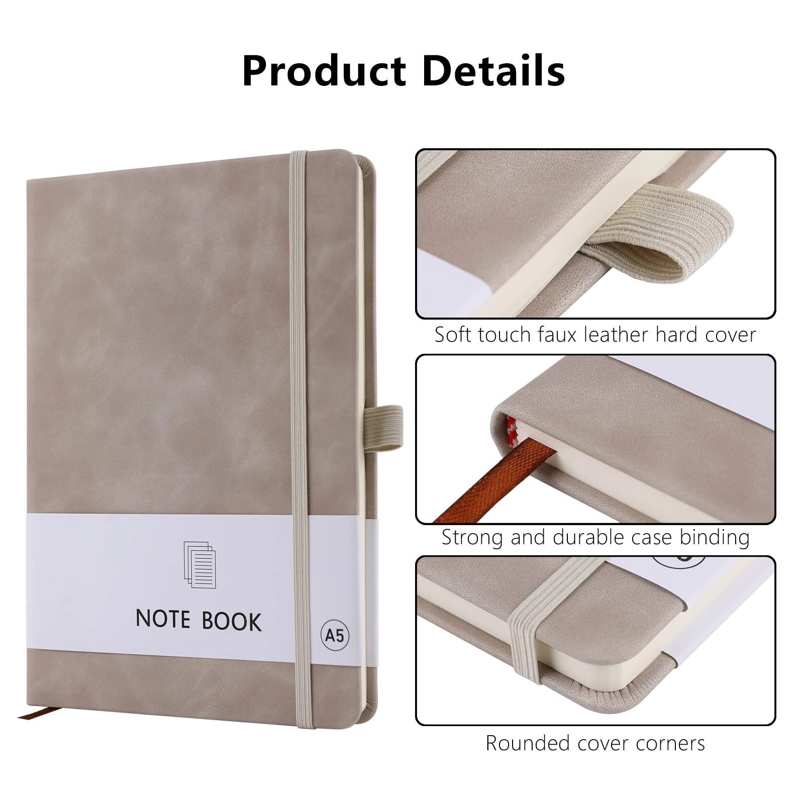 A5 Notebook A5 Hardcover - Lined 100 Sheets