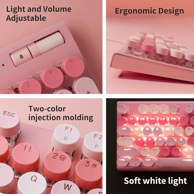 Cute Keyboard - 104-Key Layout Wired