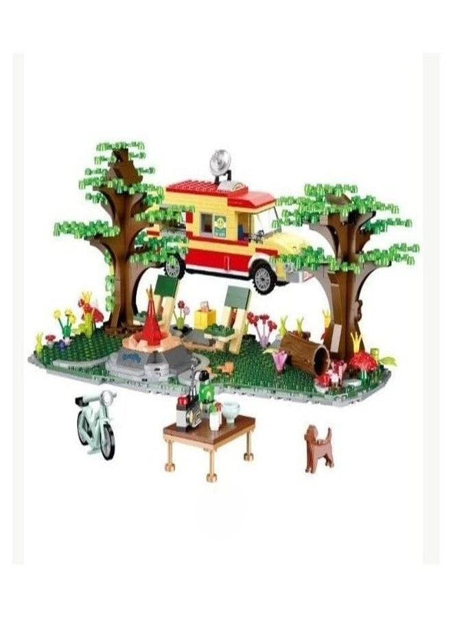 Xiza Camper Van Camping Building Blocks Set