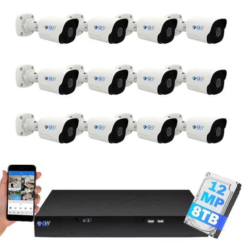 GW5532NSN - 32-Channel 8TB + GW12537MIC - 12MP Microphone + GWSW1602G - 16-Port PoE Switch + GWCAT60 - 60ft Cable + GWCAT100 - 100ft Cable