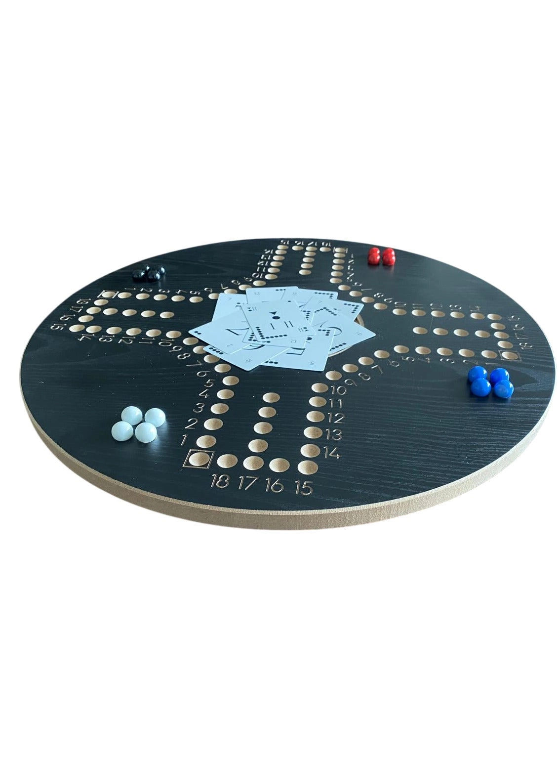 Board Game - 4 players black Wood