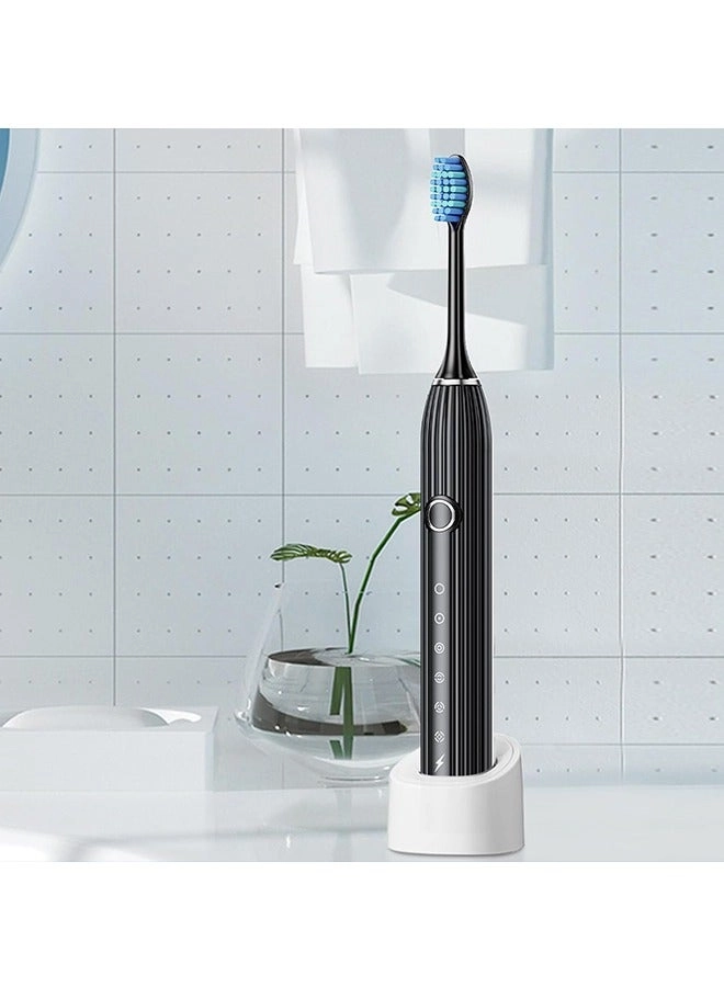 Sonic Electric Toothbrush - 10 Brush Heads Travel Case 180 Days on a Single Charge