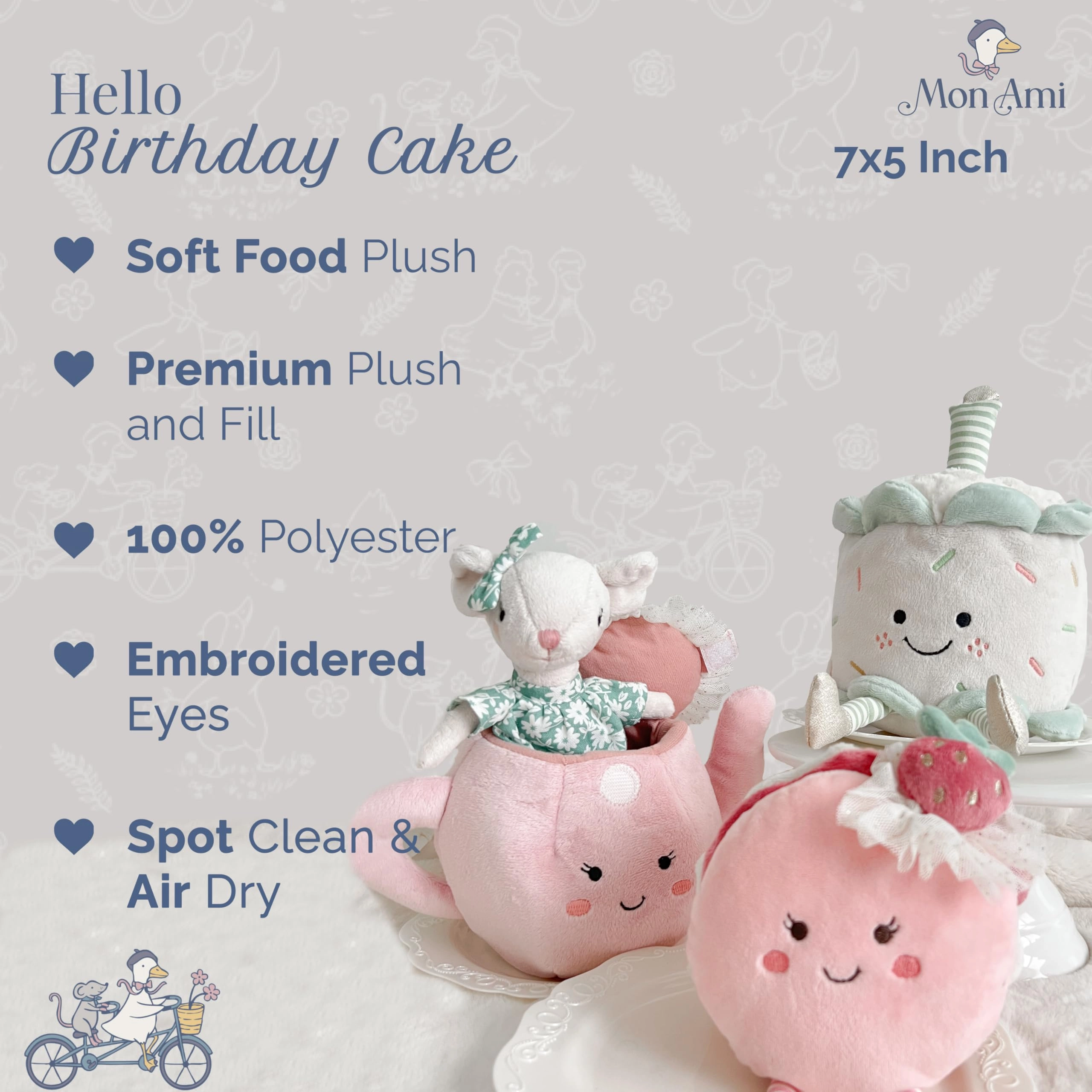 Birthday Cake - 17.8 cm Plush