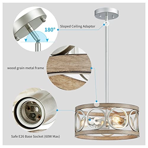 Modern Drum Chandelier - 41.3"