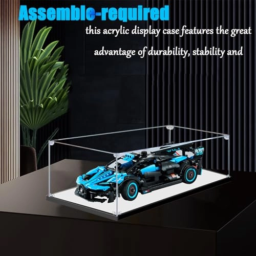 Acrylic Display Case - 35X15X15cm Mirror for Lego 42162