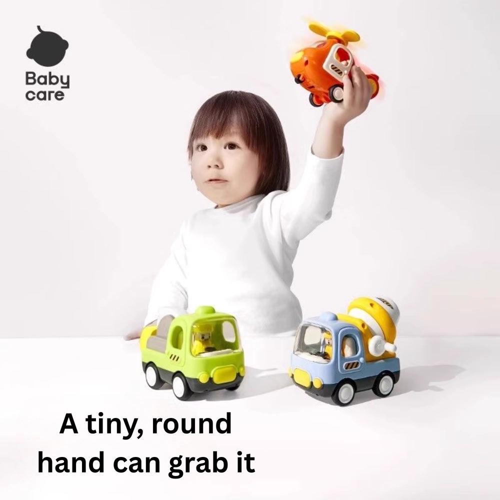 Excavator + Cement Mixer Truck - 2 Pcs