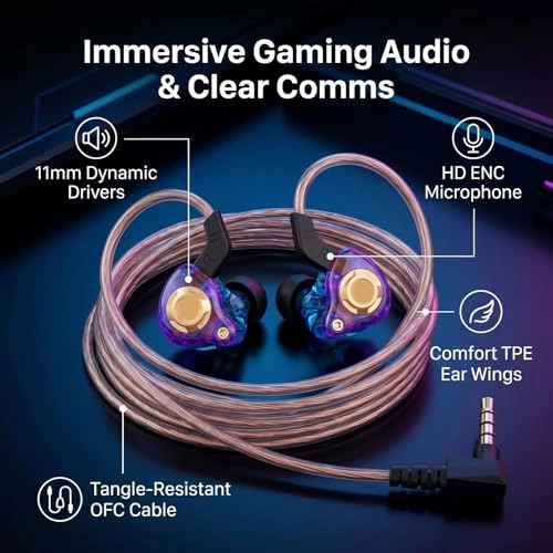 Wired Gaming Earbuds