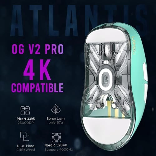 Atlantis OG V2 Pro Gaming Mouse - 2.4G, Bluetooth, USB
