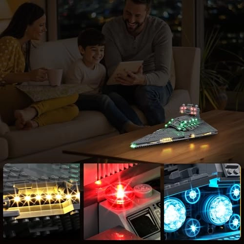 LED Lighting Set for Lego 75394 Imperial Star Destroyer - Continuous Light Kit Decorative Lighting