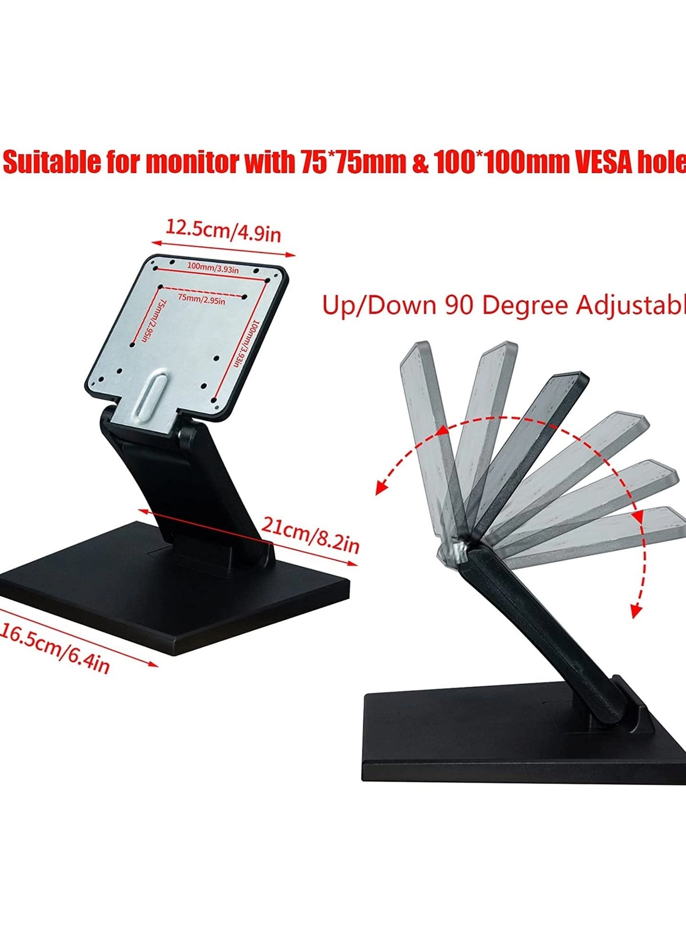 Adjustable LCD Monitor Stand - 10inch~24inch 75x75mm 100x100mm