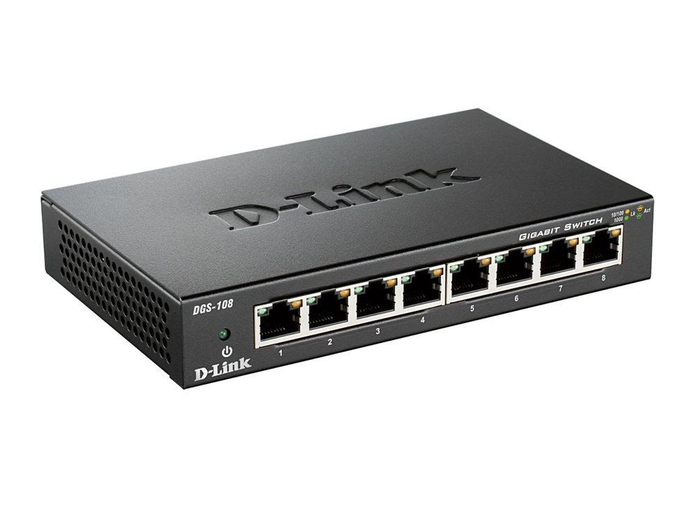 DGS-108 8-Ports