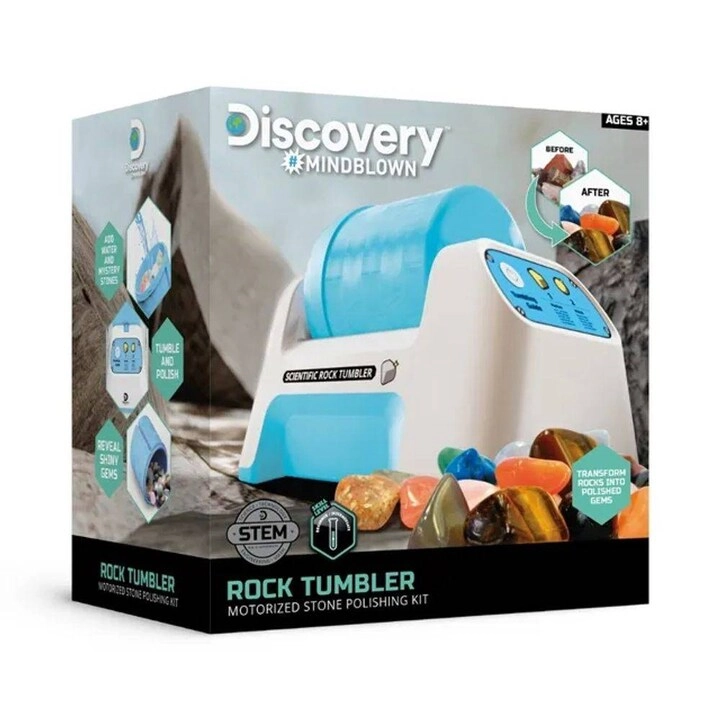 COLORLAND LETS PLAY Mindblown Rock Tumbler Geology - 8 years+ 6 pieces