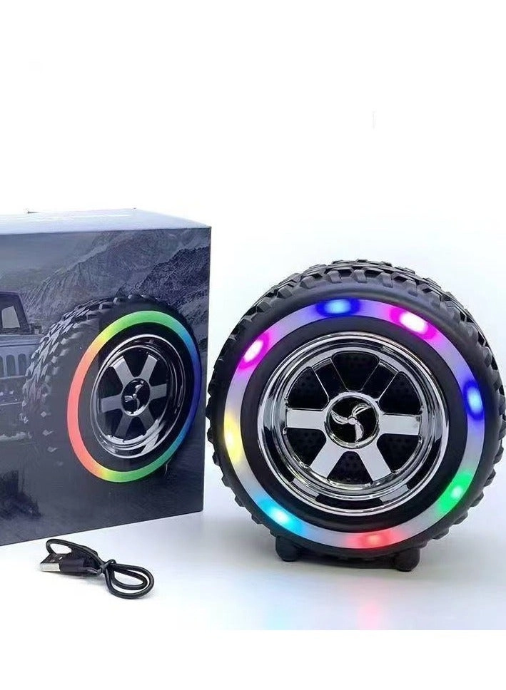 Wireless Bluetooth Speaker with LED Lights - HD Sound TF Card