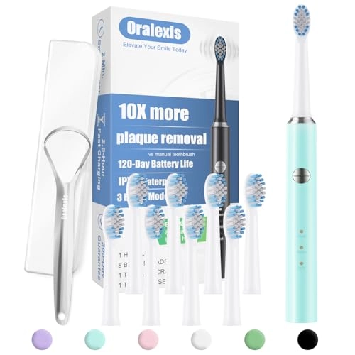 Electric Toothbrush - 8 Brush Heads 120-Day Battery