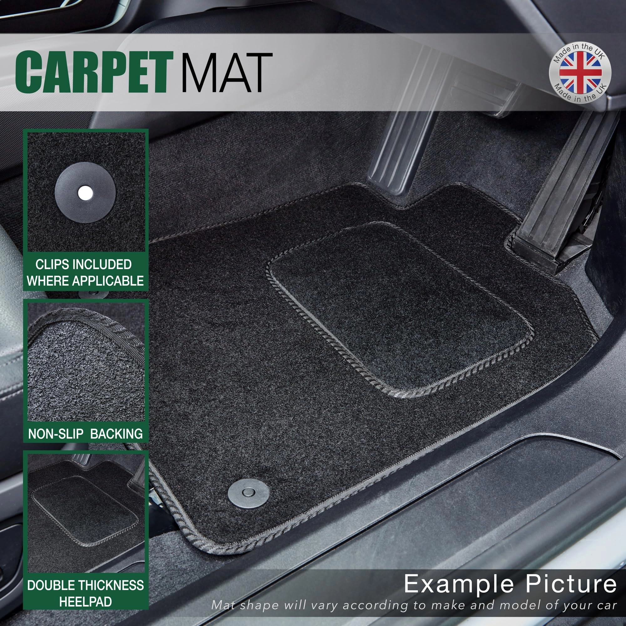 Car Floor Mats - Vauxhall Corsa F 2020 To Present Grey Edging