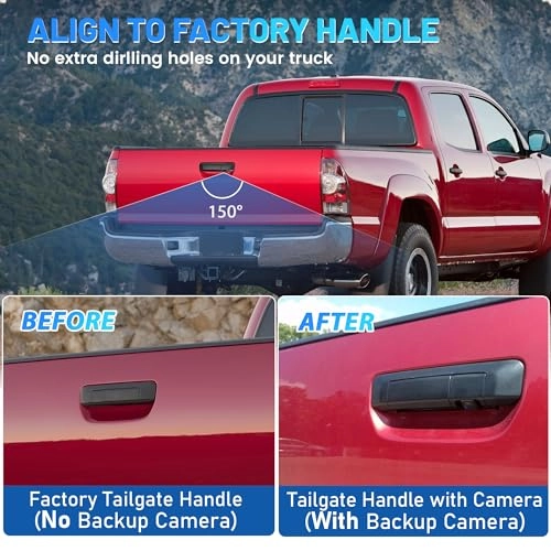 Tailgate Handle Backup Camera - Night Vision RCA 480 TVL