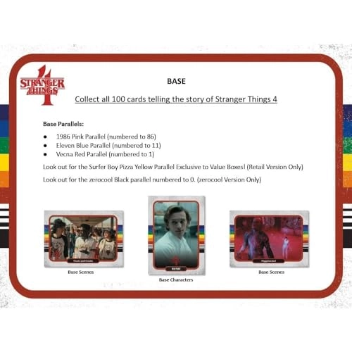 Stranger Things Season 4 Value Box - 7 packs 6 cards