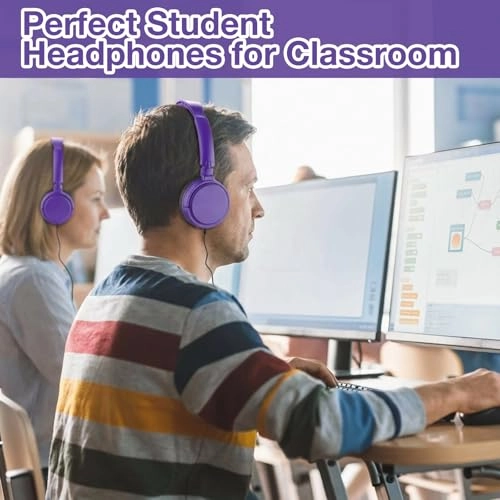 Classroom Headphones Wired Headphone 18 Pack