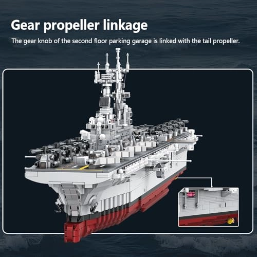 US Navy Wasp-Class Amphibious Assault Ship (M7024) - 1:300 Scale Full-Scale Deck Liftable Hangar