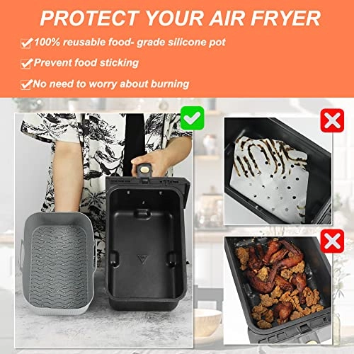 Air Fryer Silicone Liner - Silicone 2PCS