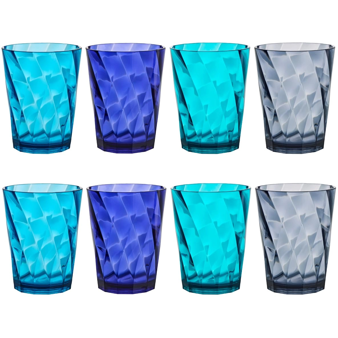U.S. Acrylic Optix Reusable Cup - 8 pcs - Nautical