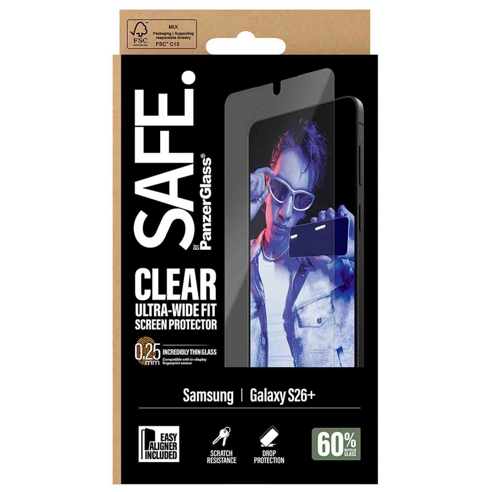 Clear Tempered Glass Screen Protector for Samsung Galaxy S26+