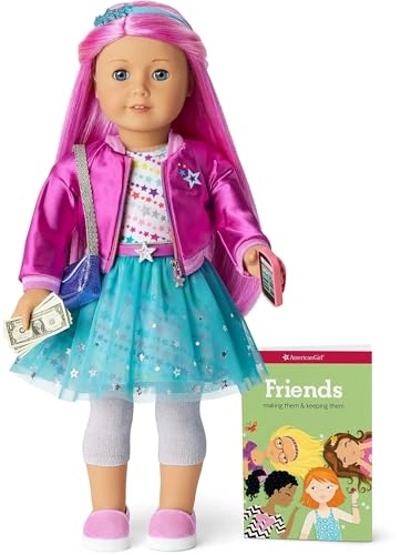 American Girl Truly Me - 18-inch Light-to-Medium Skin with Warm Undertones Magenta Hair Light Blue Eyes Ages 6+