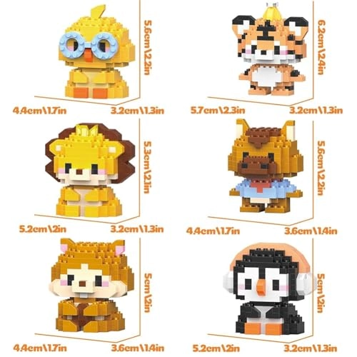 Animal Building Blocks - 6 pcs
