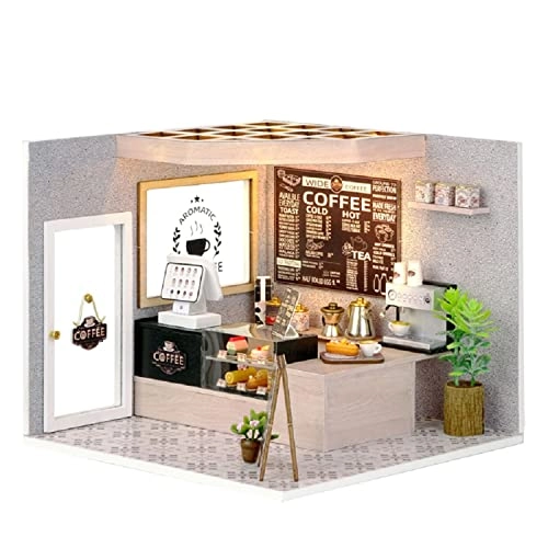 Dollhouse Miniature DIY House Kit - Time Cafe 1:24
