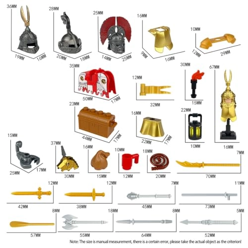 Medieval Knight Weapons and Armor Set - 61 Pieces