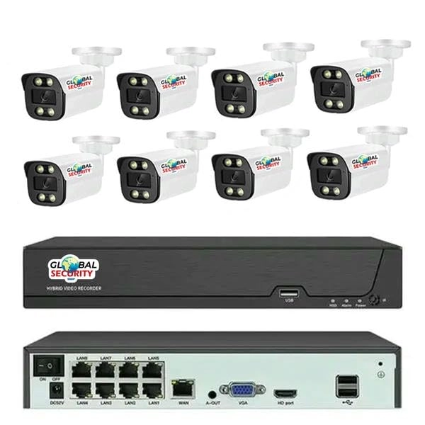 VIGILARE PoE IP Camera 4K + NVR 8 channel AI