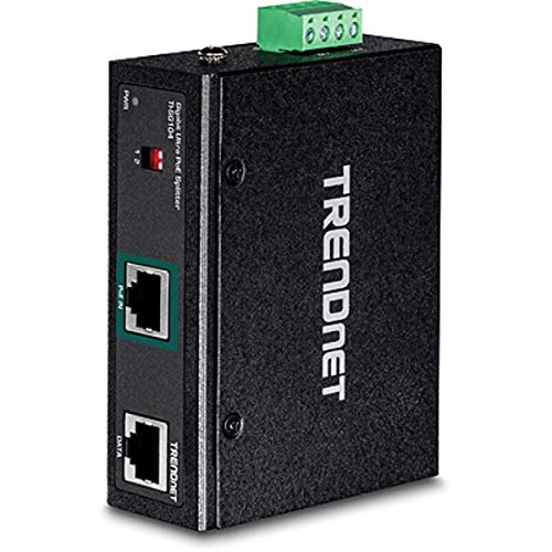 Industrial Gigabit UPoE Splitter - 12V 16V 24V 48V IEEE 802.3bt Gigabit
