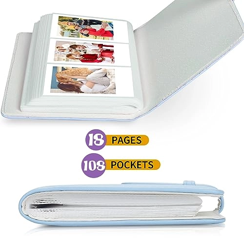 2x3" 108 Pockets Vegan Leather Photo Album