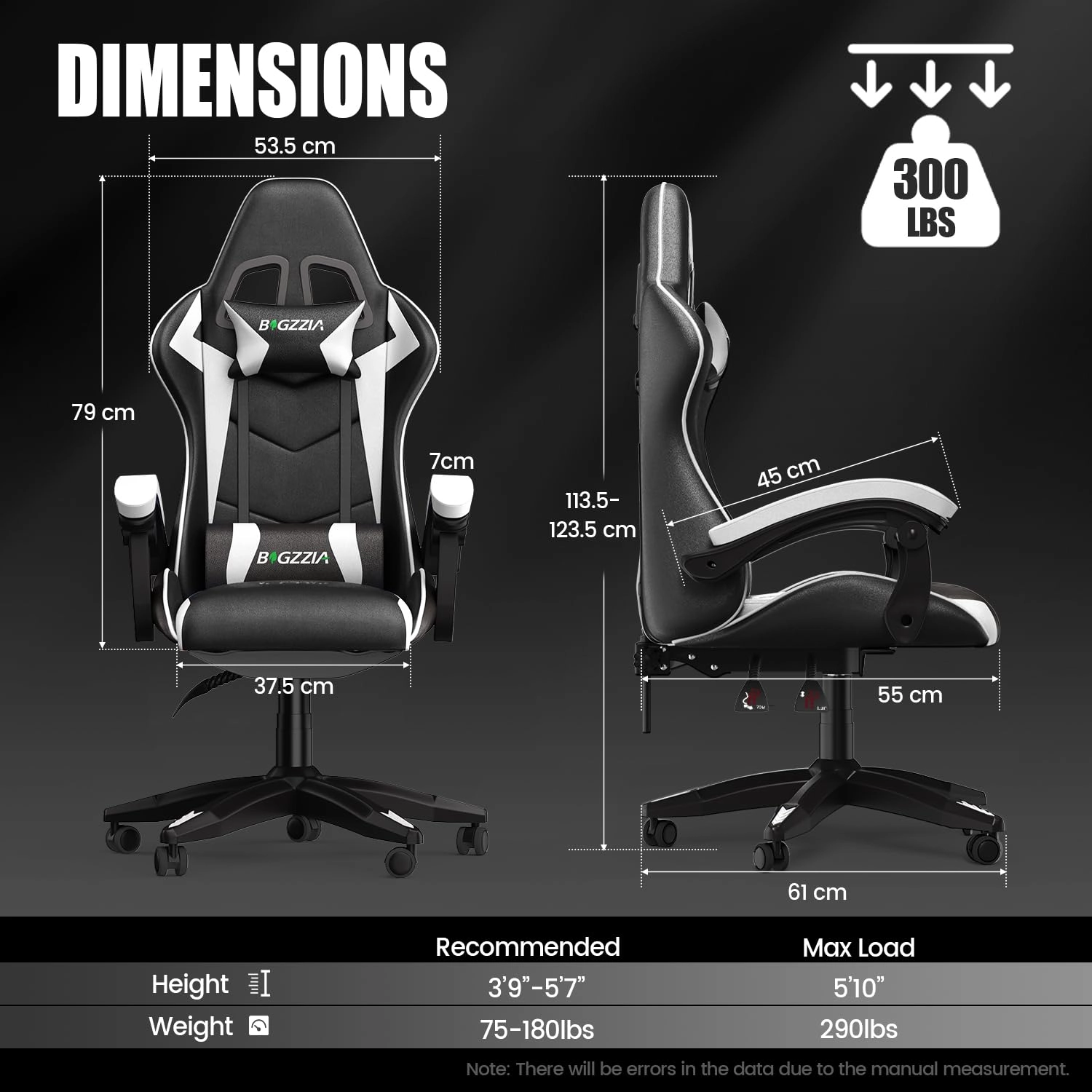 A gaming chair - Adjustable Height Reclining Feature