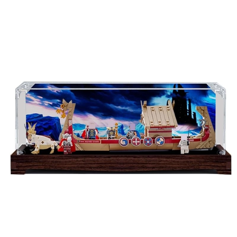 HCAEIOFJ Display Case for LEGO The Goat Boat 76208 - Acrylic