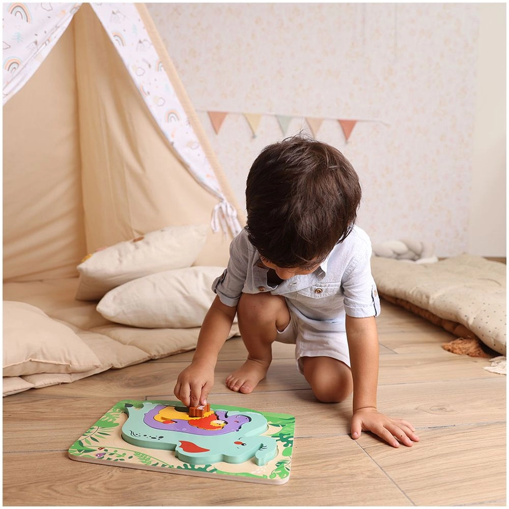 Nesting Puzzle - Jungle - 18 months+ 5 pieces