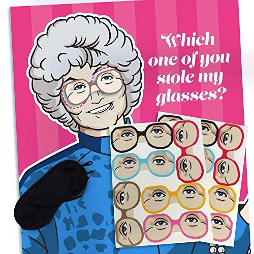 Pin the Glasses on Sophia - Adult 12 glasses