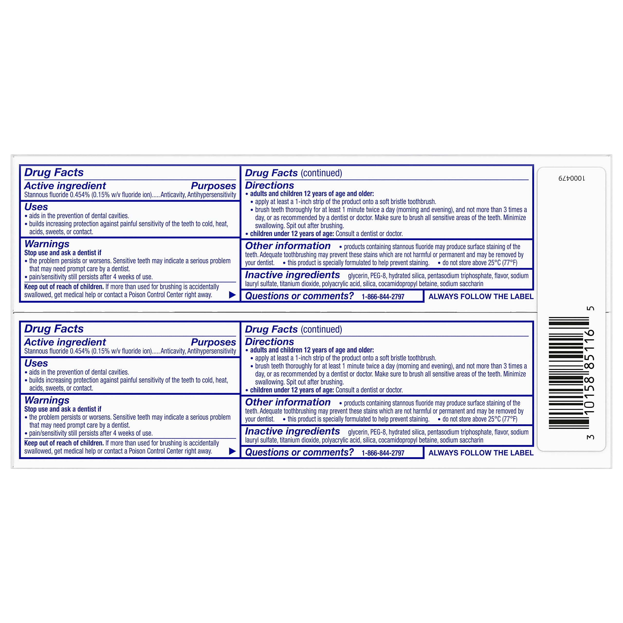 Repair and Protect Whitening Stannous fluoride Toothpaste Adult 6.8 ounces