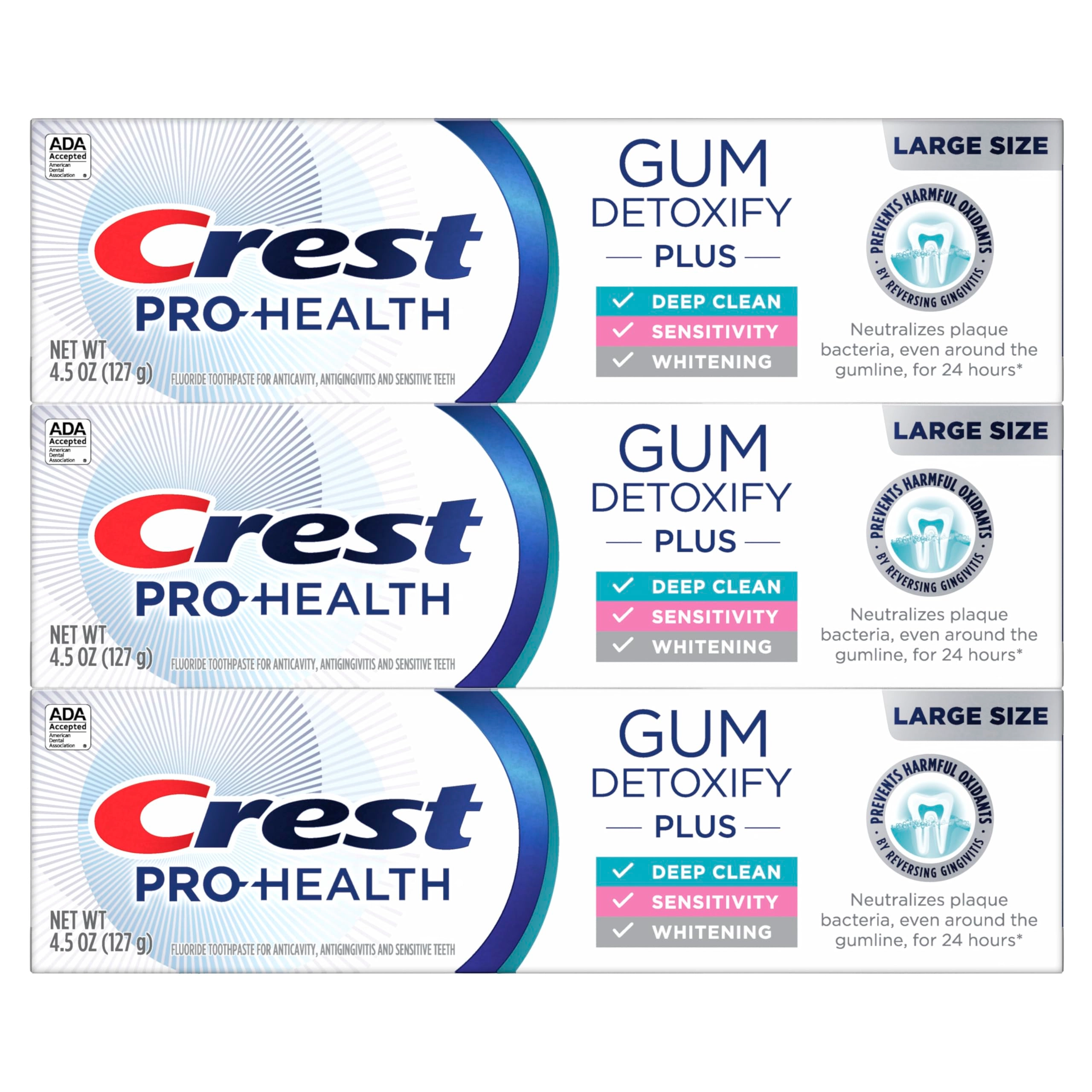 Gum Detoxify Plus Stennous Fluoride Toothpaste Adult 13.5 ounces