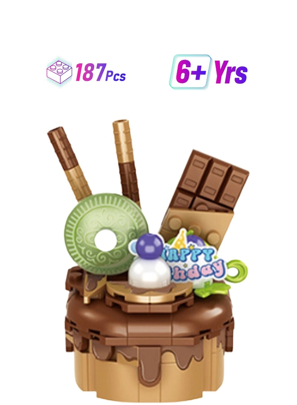 Chocolate Cake Model Set - 187pcs