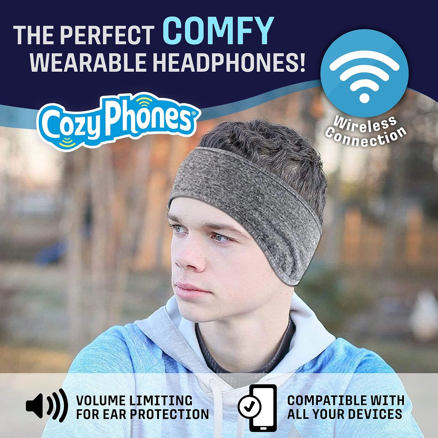 Over The Ear Headband Headphones Wireless Headphone
