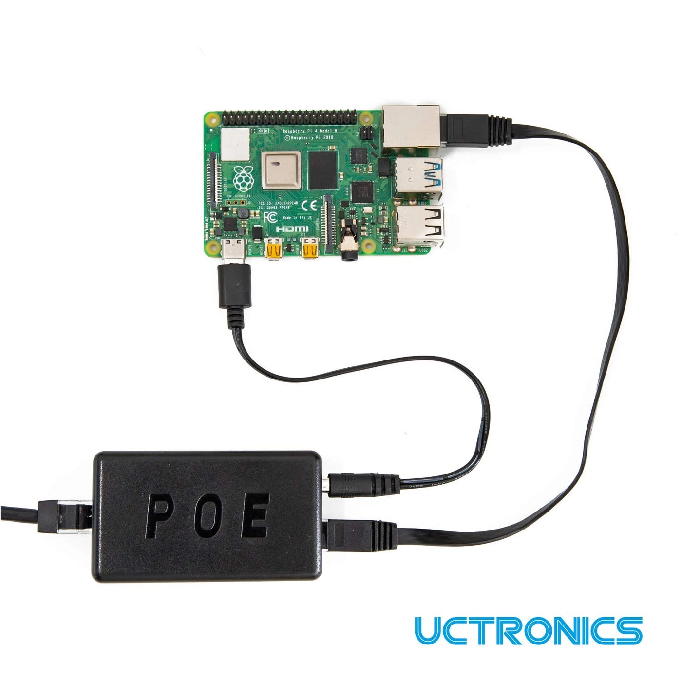 USB-C PoE Splitter - 5V/4A 802.3at Gigabit