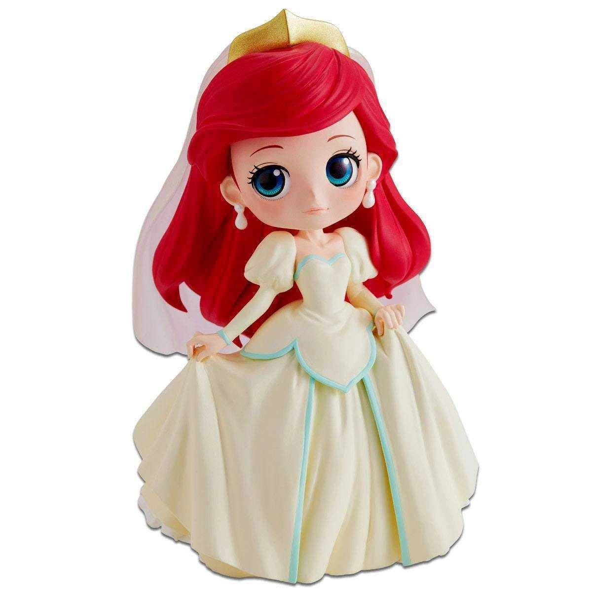 Disney Q Posket Ariel - 14cm Polyvinyl Chloride Ages 6 months+