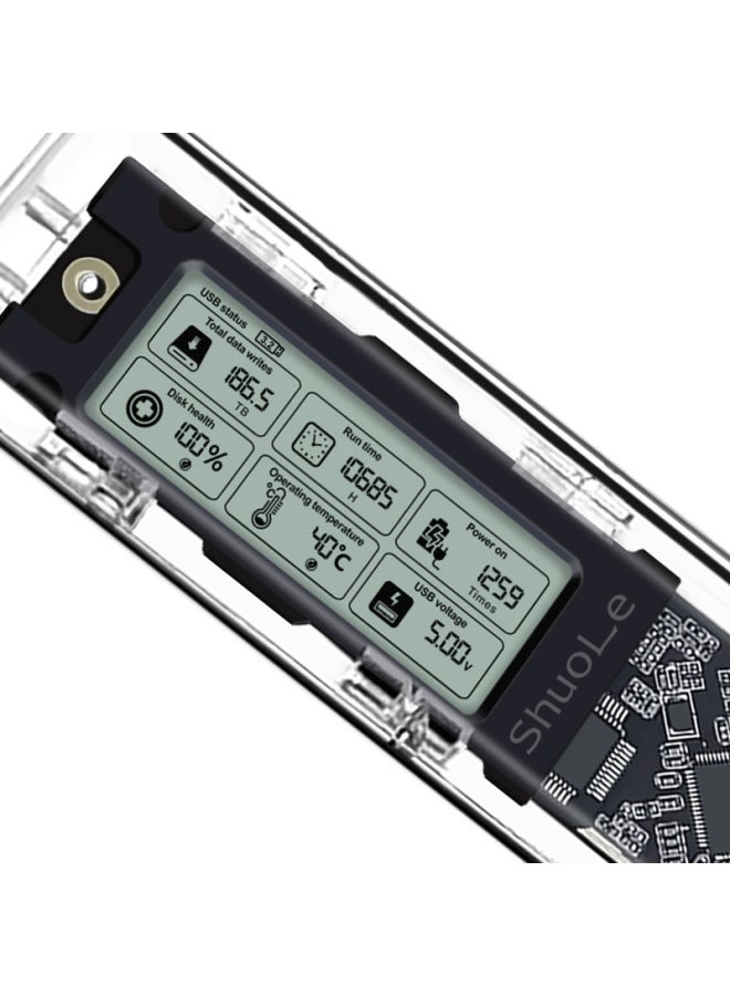 M.2 SSD Enclosure - NVMe SATA Dual Protocol 10Gbps USB-C/A